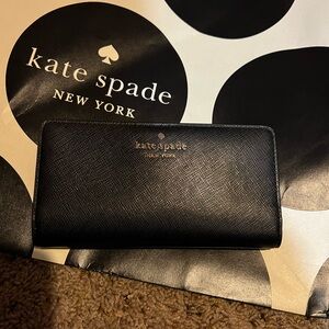 Kate Spade Black Leather Wallet
